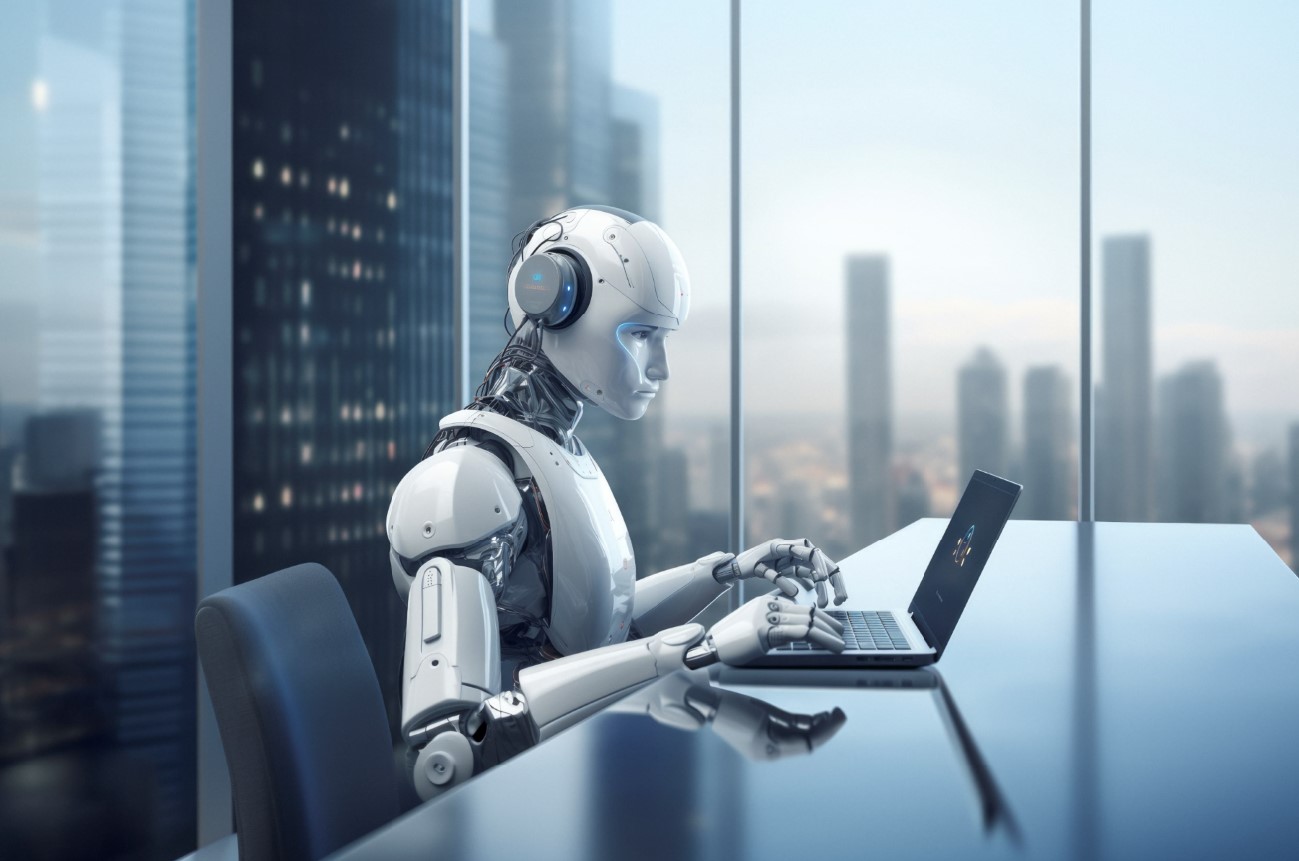 Autonomous AI agent analyzing complex data in real-time