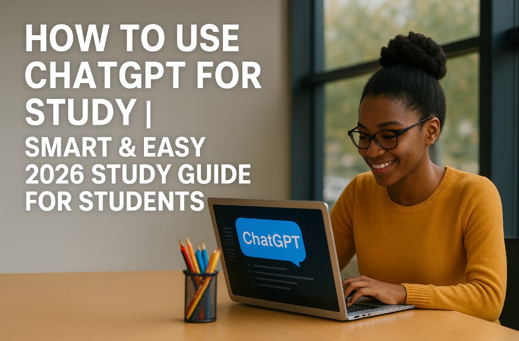 Student using ChatGPT on a laptop for studying – How to Use ChatGPT for Study