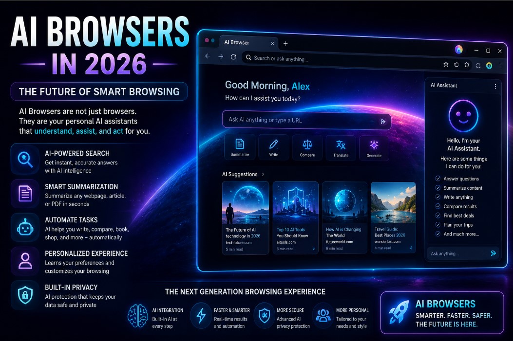 AI Browsers in 2026 smart browsing and AI powered internet experience